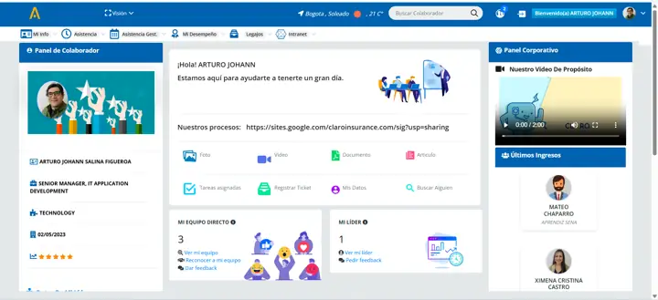 Demo del ERP Worki 360 en escritorio